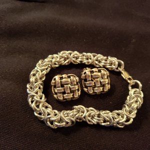 Clip Earrings & Bracelet